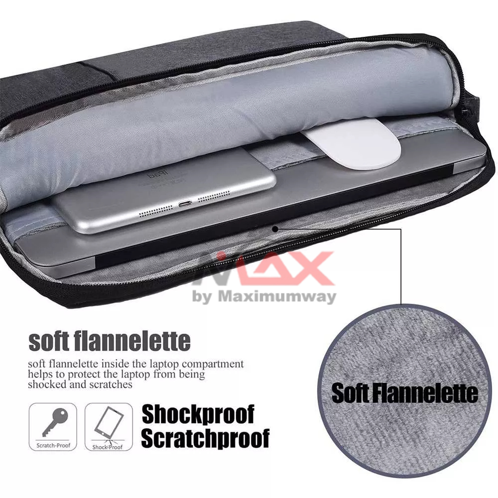 DEALCASE Sarung Slave Tas Laptop Banyak kantong Simple 11 12 13 14 inch laptop anti air anti benturan dalam tas lembut ada slot untuk tempat charger dan dokumen Business Men's Briefcase for Huawei MateBook X Pro 2022 14.2 inch Multi-pockets Laptop Sleeve