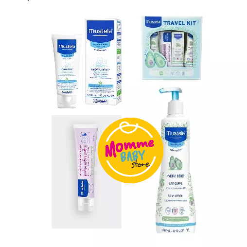 MUSTELA Facial Cream | Barrier Cream | Body Lotion | Gentle Shampoo Travel Kit MUSTELA