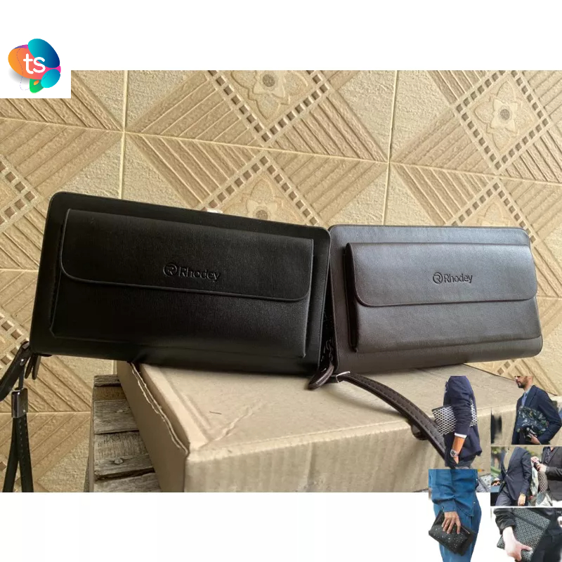 Tas Tangan Handbag gemgam Clutch Pria /wanita Kulit Import