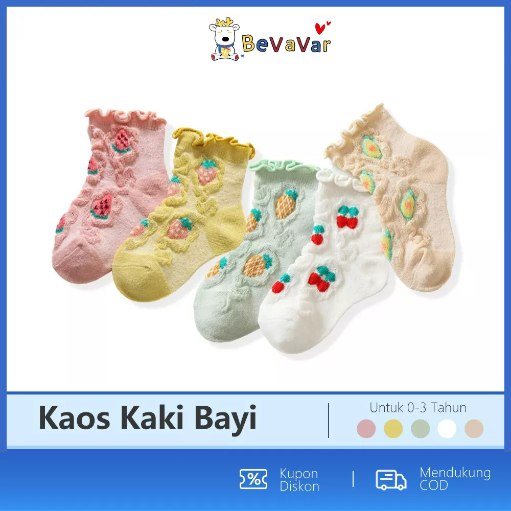 BEVAVAR Kaos Kaki Anak Perempuan Kaus Kaki Anak Bayi Korea