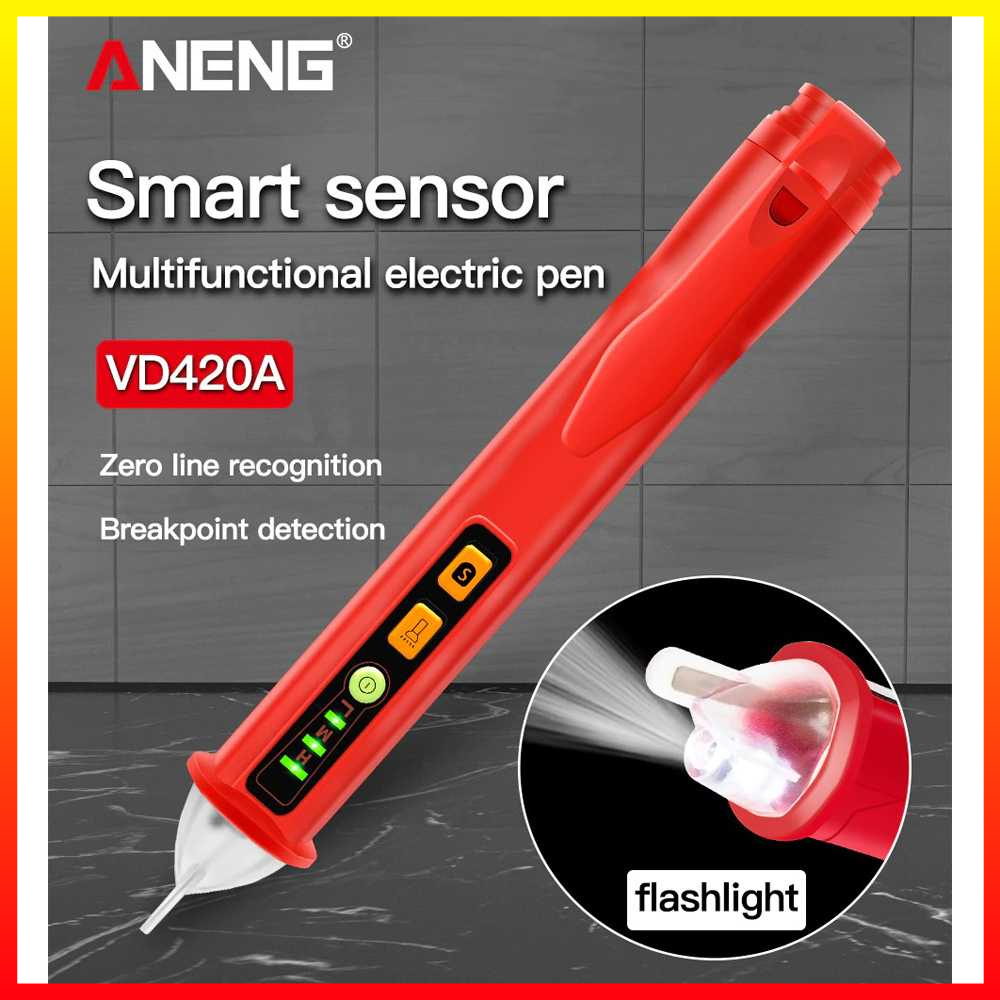 Tampilan LED Tester Pen Non Contact AC Voltage Detector 12-1000 V ANENG - MBOT2XBK