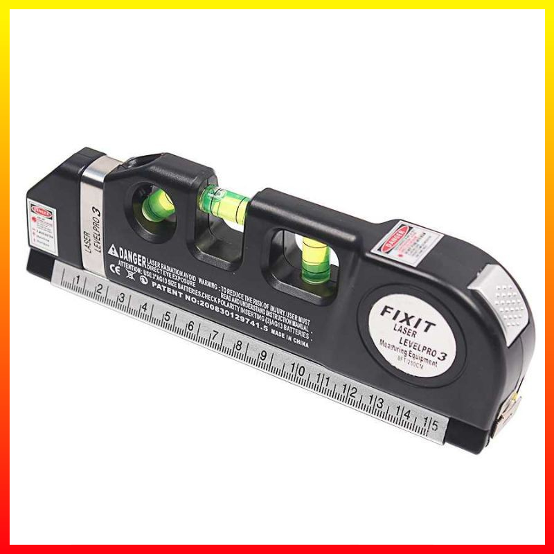 Penggaris Laser Serbaguna Horizontal 250CM + Waterpass LEVELPRO3 - OMOT8WBK