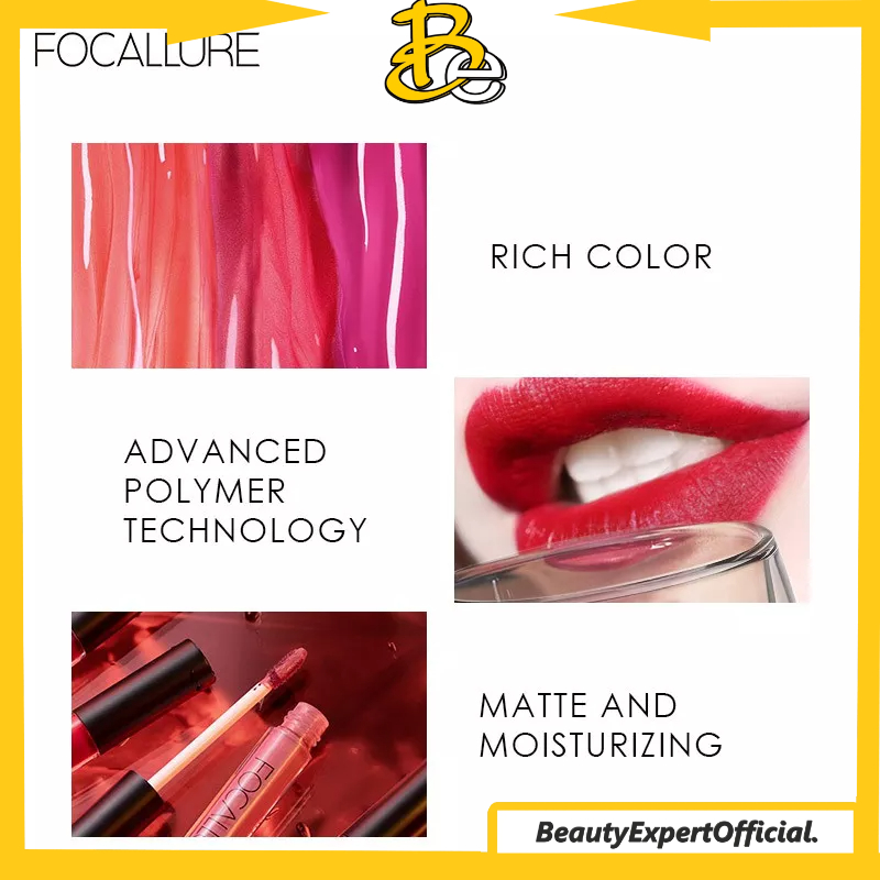 ⭐️ Beauty Expert ⭐️ FOCALLURE Liquid Lipstik Matte Tahan Lama Lipstick - 20 Colors