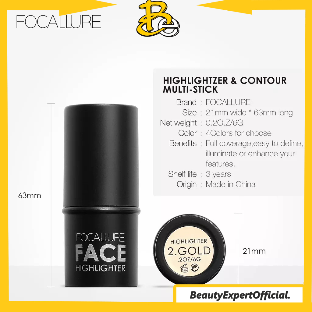 ⭐️ Beauty Expert ⭐️ FOCALLURE Highlighter &amp; Contour Stick-Kosmetik Wajah FA01