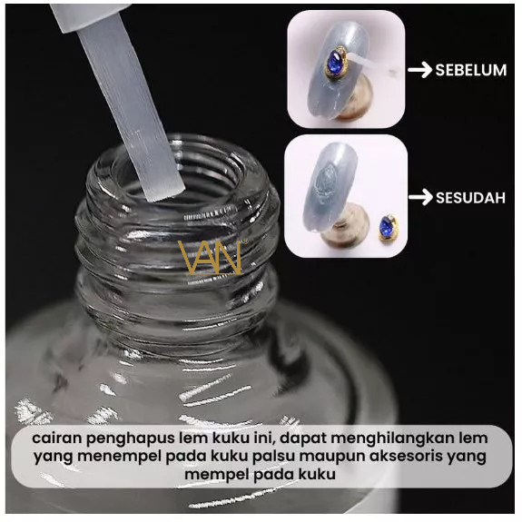 EVOBOND DEBONDER 10ml / Cairan pembersih lem kuku