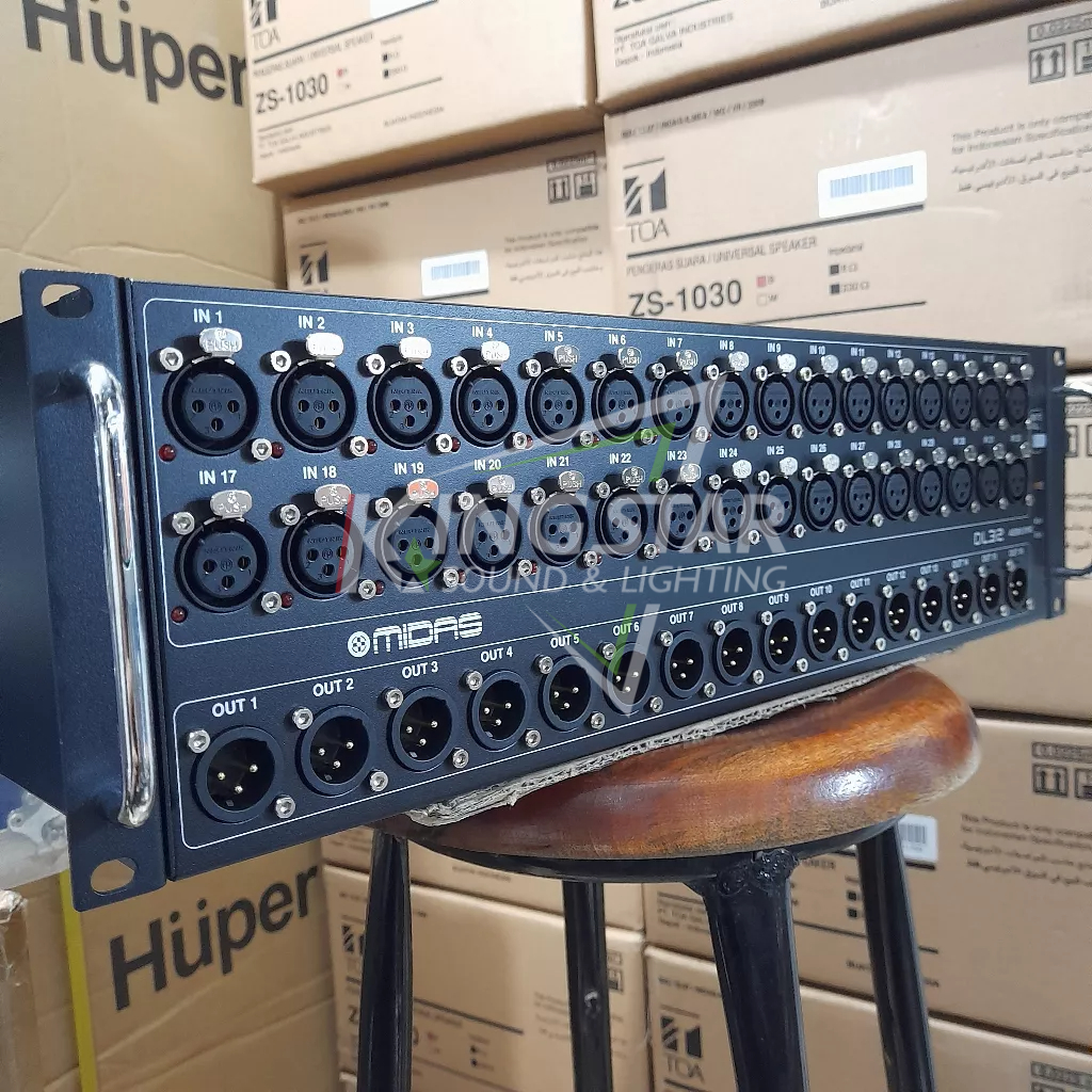 Stage Box Midas DL32 Digital 32 Input 16 Output X32 M32 DL