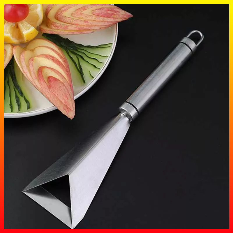 Pisau Ukir Segitiga Non-slip Alat Dapur Sayur Buah Stainless Steel Kanghe KG70 - 7CHA6GSV