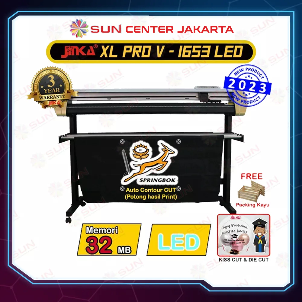 Mesin Cutting Sticker Jinka Auto Contour Cut Terbaru -  XL Pro V 1653 LED ( Auto Contour Cut )