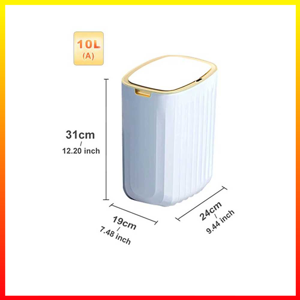 Tempat Sampah Sensor Inframerah Smart Trash Can Motion Sensor Dustbin 10L Waterproof Joybos - 7CHX2HWH