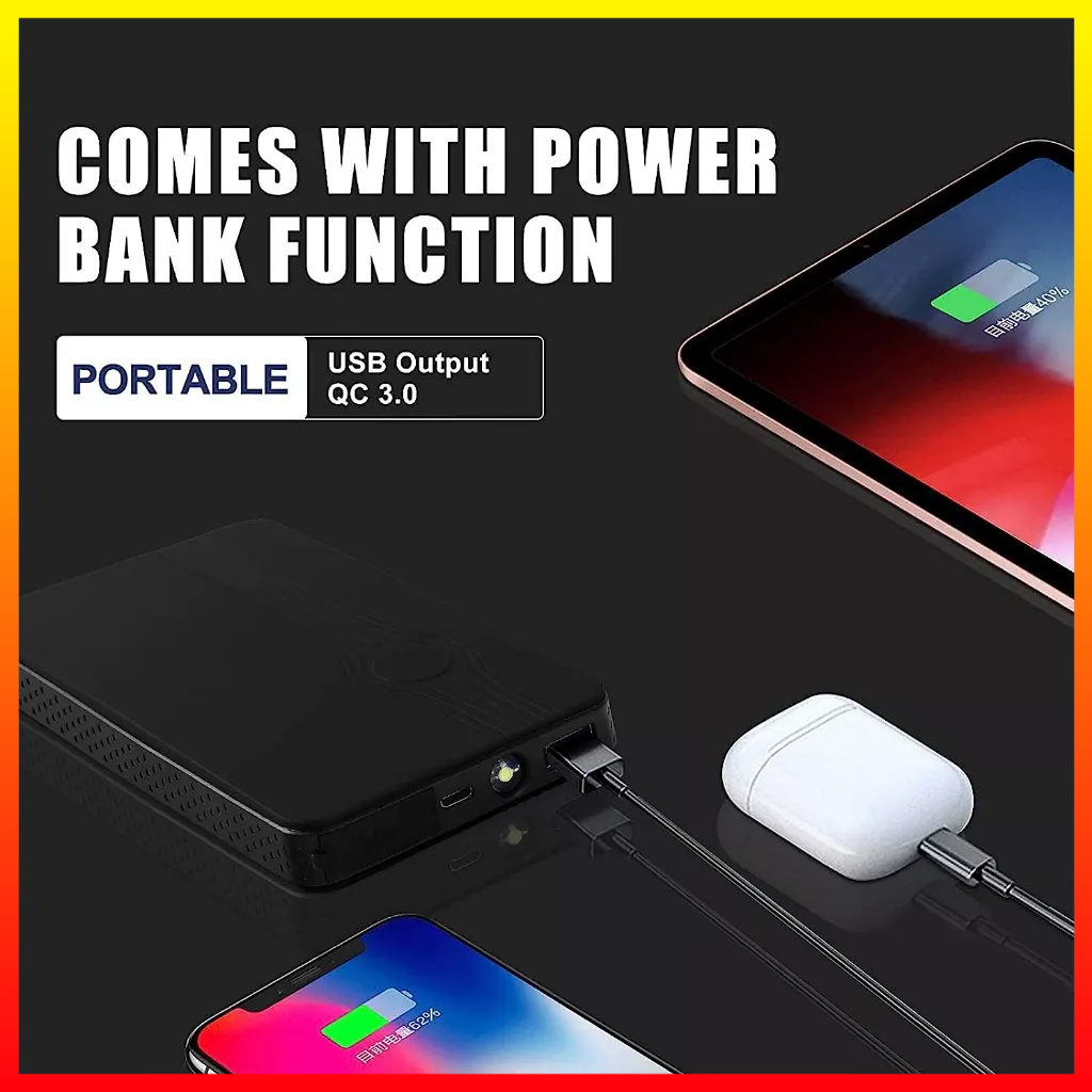 Power Bank Mini Jumper Mobil Starter Dengan Baterai Lithium 12V 5000mAh Dengan senter FLYSAIL R23 - 7CWB03BK