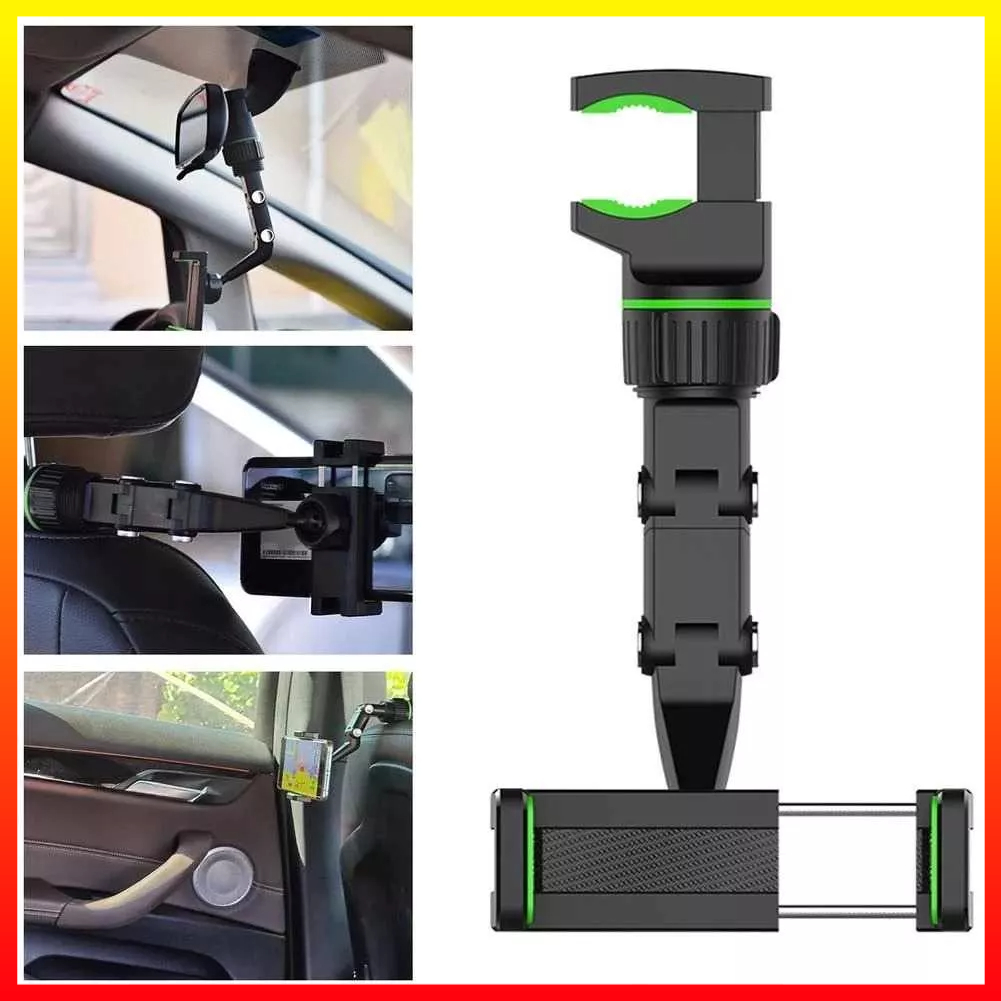 Holder Smartphone Multifungsi Braket Ponsel Klip Kaca Spion Mobil Belakang Bantal Meja Rak Dapur Universal 360 Derajat OLAF - 7CSC09YC