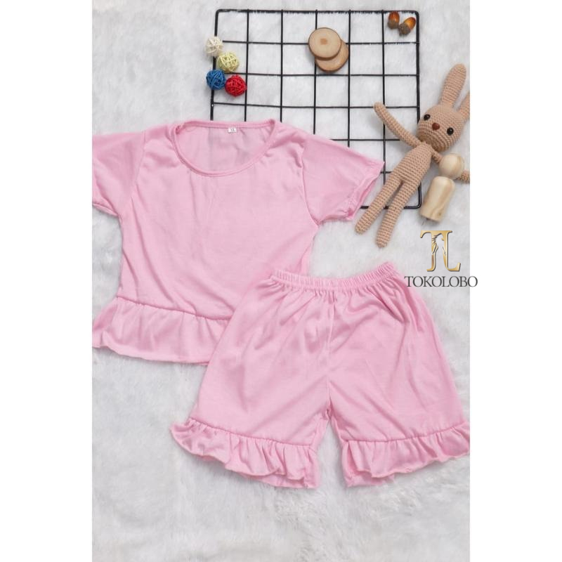 tokolobo SET Baju Anak Rufle