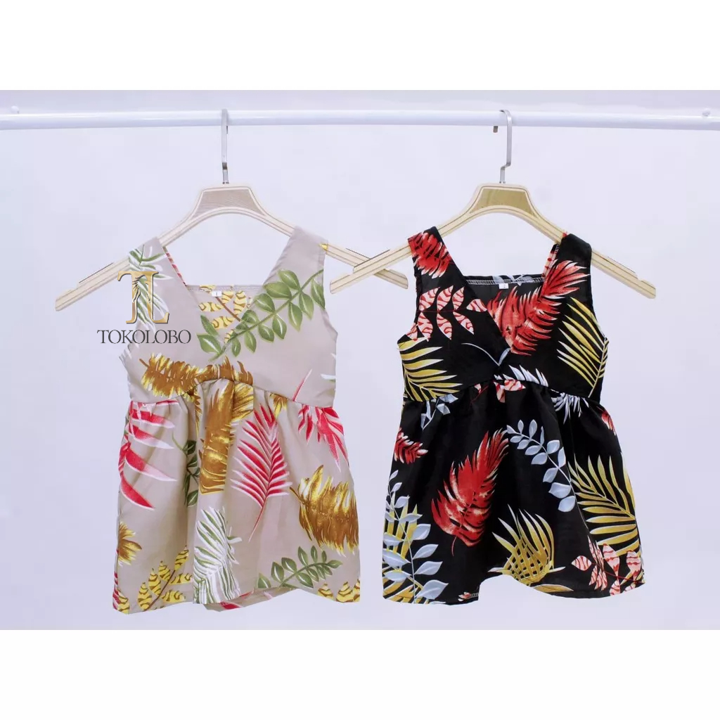 tokolobo Dress anak perempuan palm