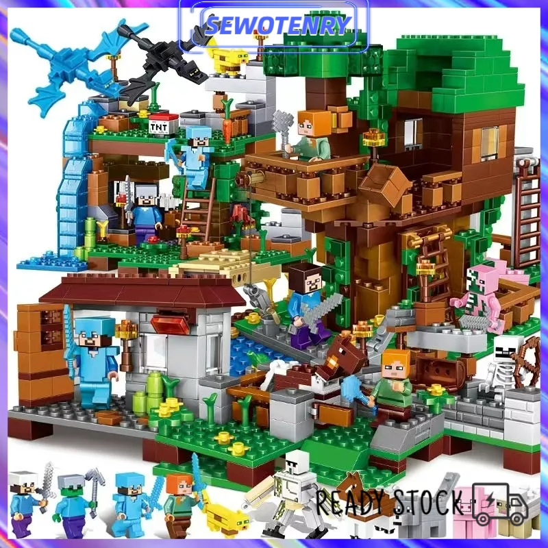 【COD】Edukasi Mainan Block My World Mainan Anak Brick Mainan Anak Laki Laki Minicraft Brick