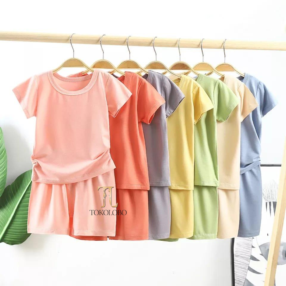 tokolobo Set anak polos (soft spandex)