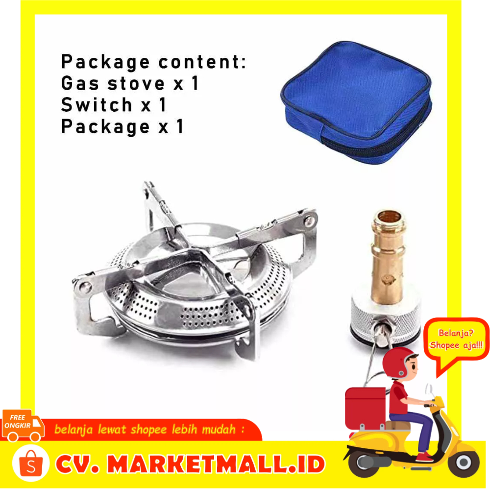 Kepala Kompor Gas Portable Memasak Outdoor Piknik Mendaki Gunung Berkemah JO BL77 - 7CSE2OSV