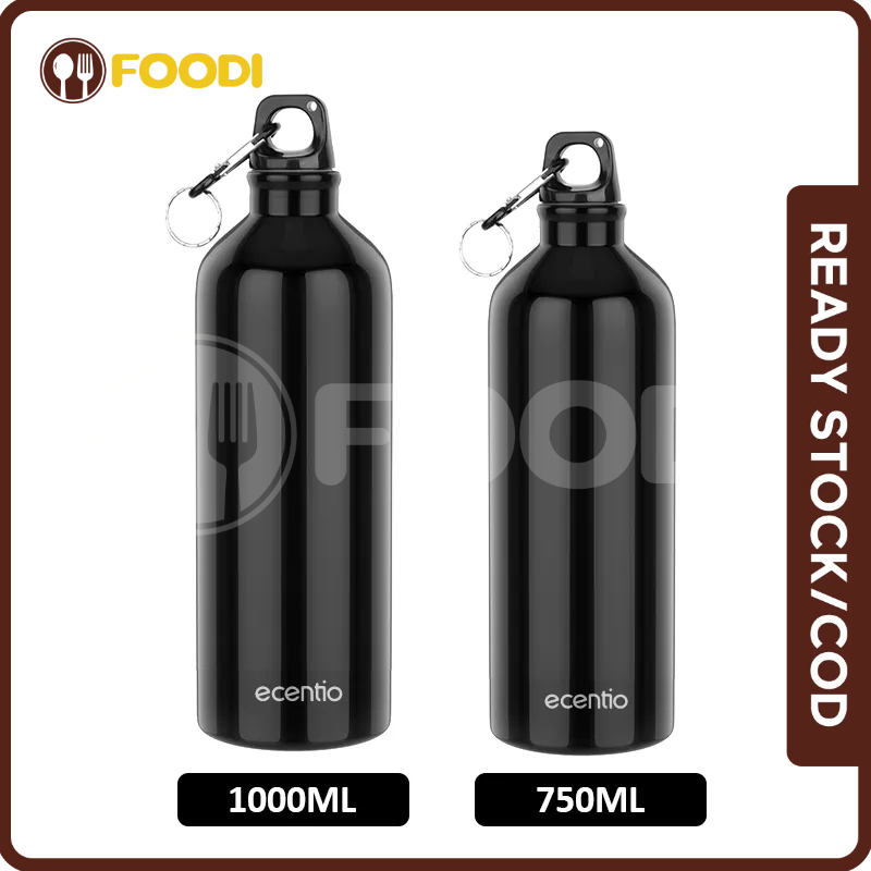 ecentio &amp; FOODI botol minum 750ml/1 liter tumbler botol air aluminium tempat minum bottle sepeda