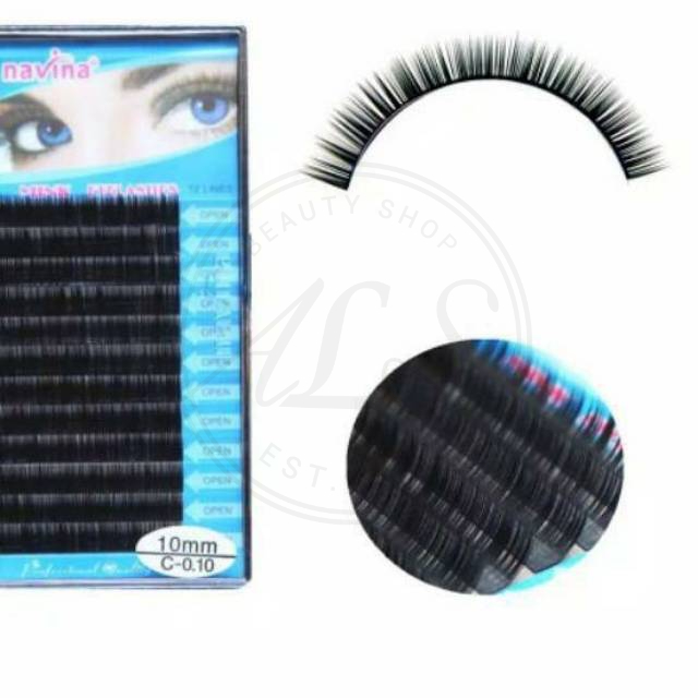 NAVINA Eyelash extension 0.15C/ 0.10C/D NAVINA Bulu mata tanam BULU MATA SAMBUNG