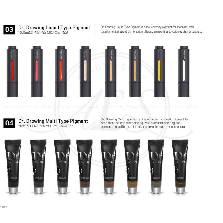 TINTA DR DRAWING CAIR TINTA SULAM ALIS DAN BIBIR MADE IN KOREA / PACKAGING BARU /cs lab penghapus sulam