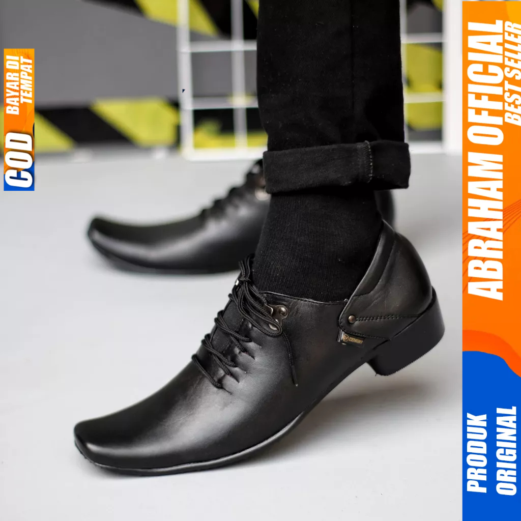 Sepatu Formal Kerja Kulit Pantofel Ukuran Besar 44 45 46 47 Pria