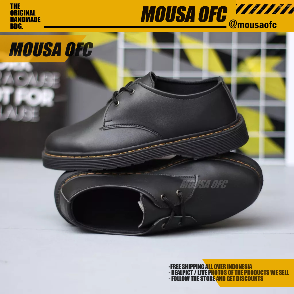 Sepatu Docmart Formal Low Boots Kerja Pria