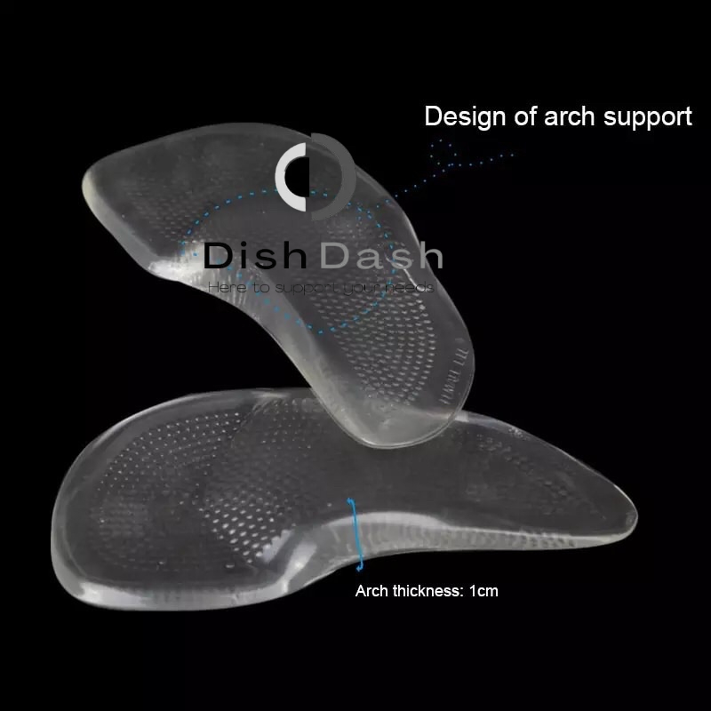 [BAYAR DI TEMPAT] 1 Pasang Insole Silicone Gel Untuk Kaki Flat Foot Corrector Support Silicone Gel / Insole Orthotic Flat Foot