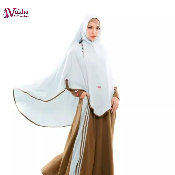 Gamis Sultan Premium Original By AULIA FASHION Qaisya Linen Set Khimar Ped Antem (Anti Tembem) Free 