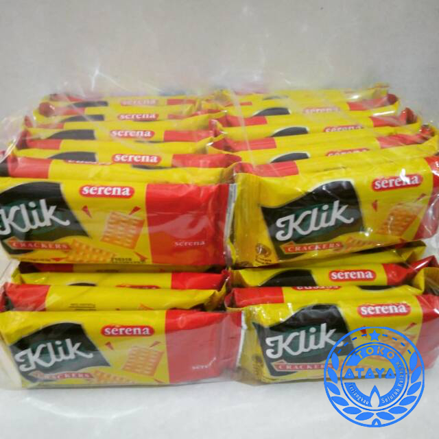 

Klik Cracker Serena grosir toko snack 24gr x10pcs