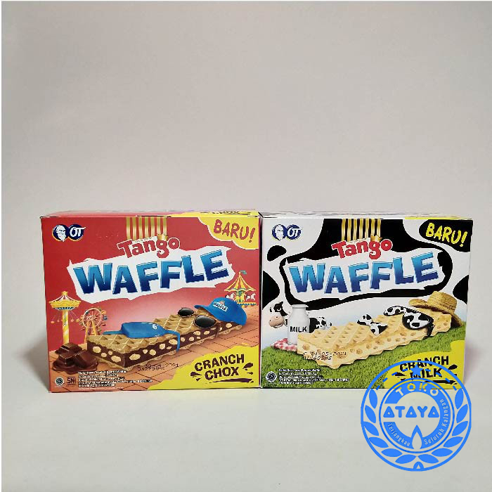 (BOX) Tango waffle Crunchox Cokelat Susu (20pcs x 7gr) grosir toko snack