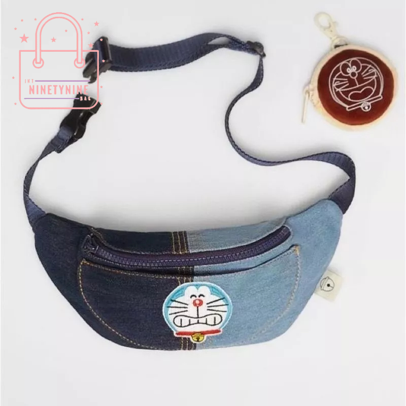TAS BU BAG ANAK DORAEMON/ TAS DORAEMON ANAK / TAS PINGGANG ANAK