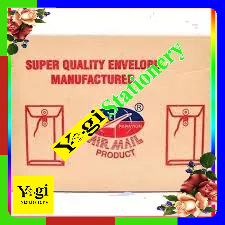

AMPLOP COKLAT TALI AIRMAIL 1 PAK ISI 50 AMPLOP