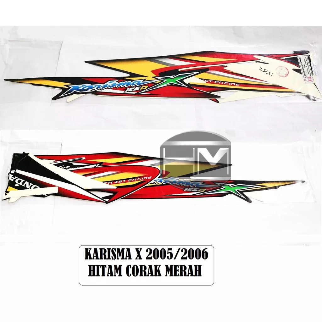 STIKER STRIPING MOTOR LES BODY KARISMA X 2005/2006