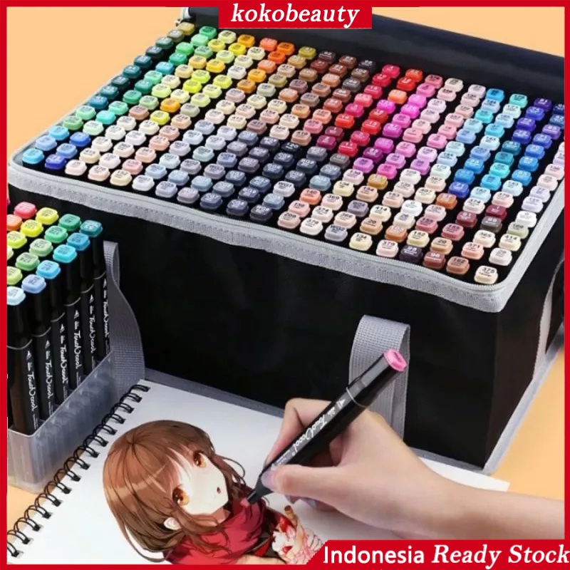 【Penjual Lokal】touch five 24 36 48 60 80 168 120 spidol warna art marker sketsa