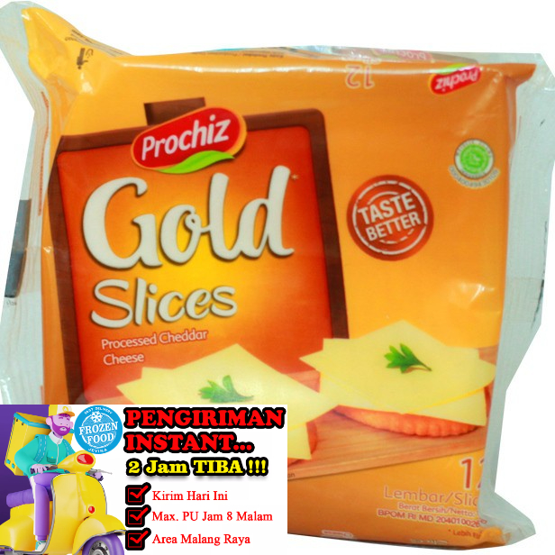 

Prochiz Keju Slicesgold 158g Isi 12