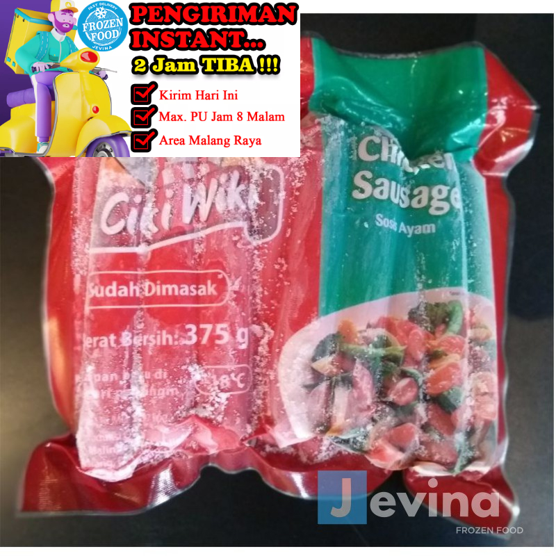 

Ciki Wiki Sosis Ayam 375gr Isi 15pc