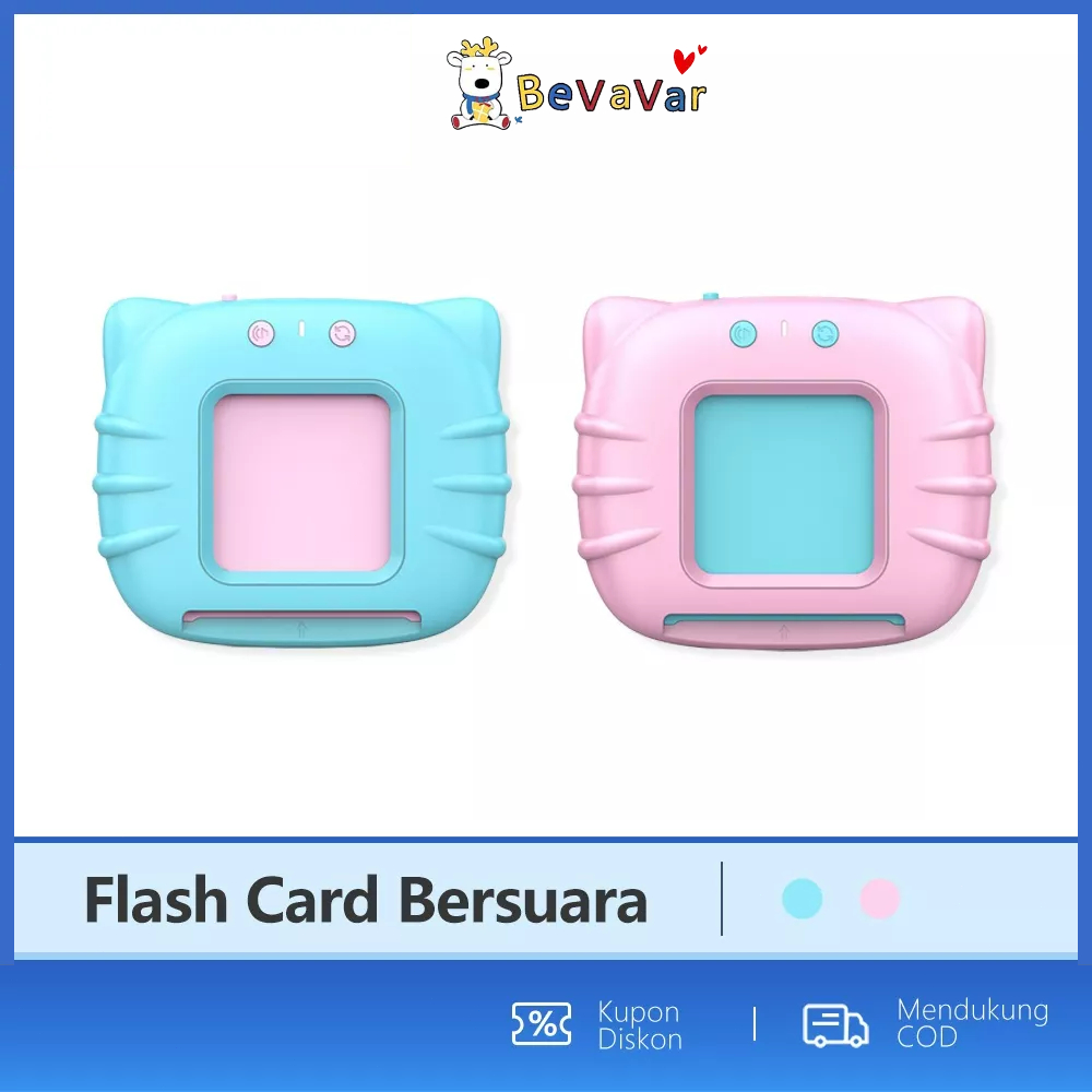BEVAVAR Bright Crown Card Early Education Bilingual Device / Mainan Flash Card Inggris