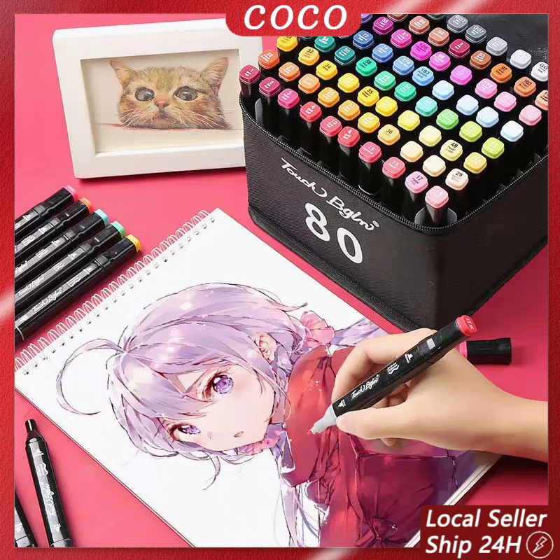 

【COD】Touch 12/36/60/80 Warna Sketsa Spidol Umum General Marker Set Animation Markers