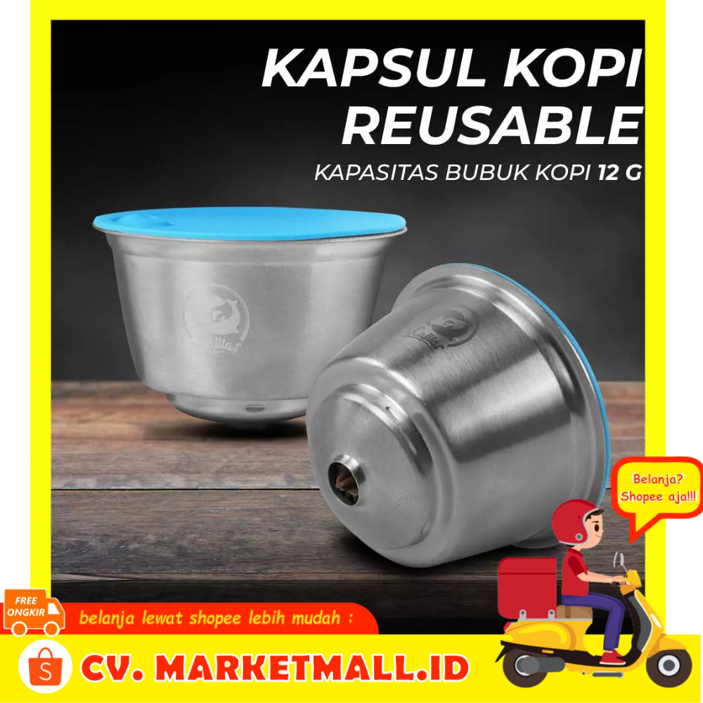 Kapsul Dolce Gusto Stainless Steel Filter Kopi Isi Ulang Cangkir Polong Dapat Digunakan Kembali iCafilas IC3 - EQHZ0NSB