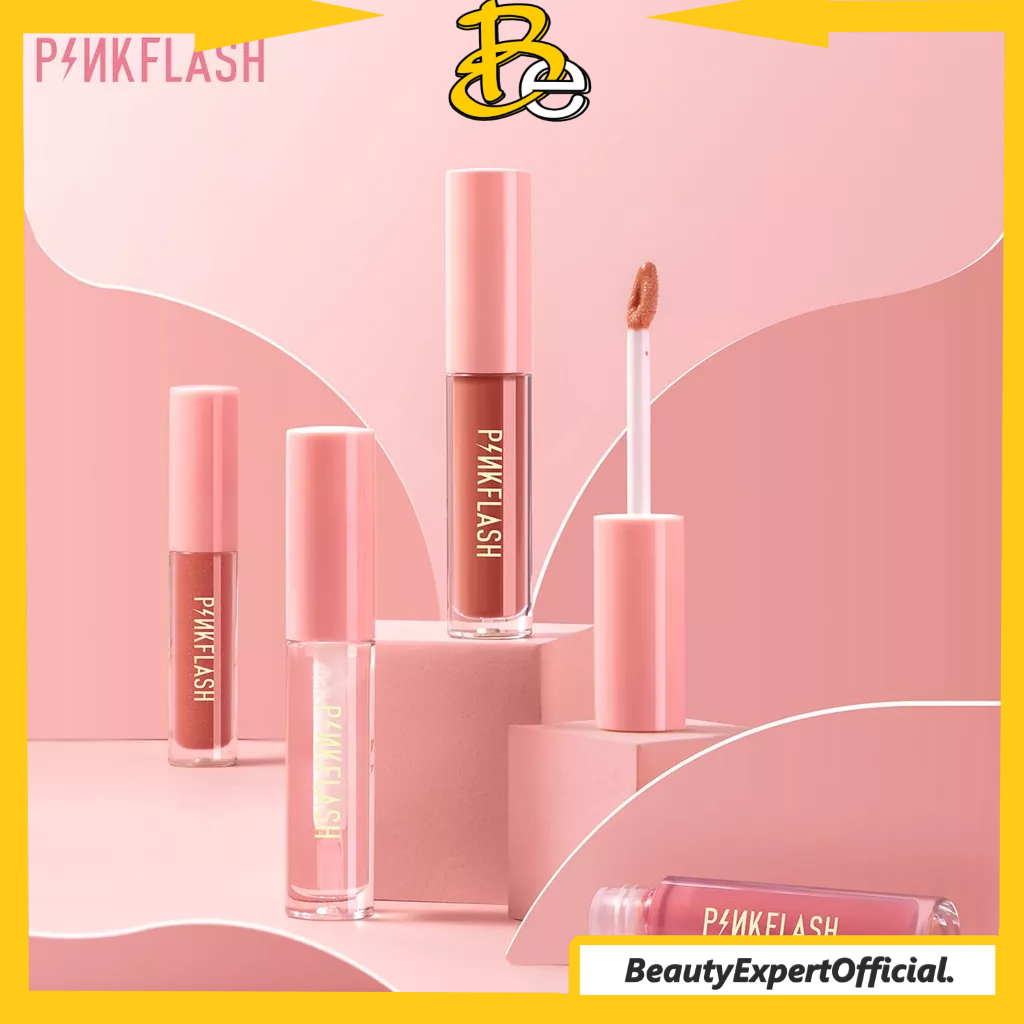 ⭐️ Beauty Expert ⭐️ PINKFLASH OhMyGloss Lasting Glossy Lipgloss PF-L02 - Pink Flash Lipgloss