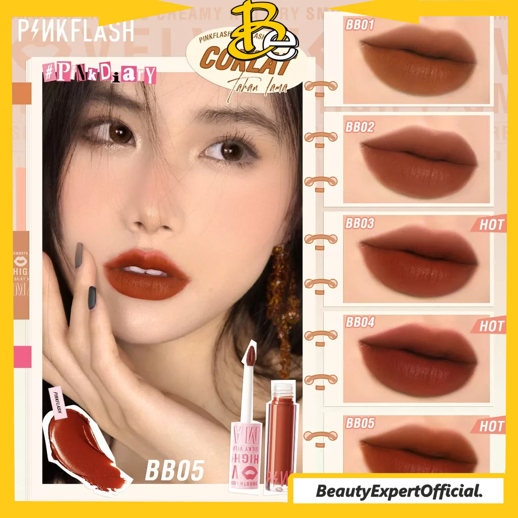 ⭐ Beauty Expert ⭐PINKFLASH Silky Velvet Lip Cream PF-L04 - Matte Lipstick Waterproof