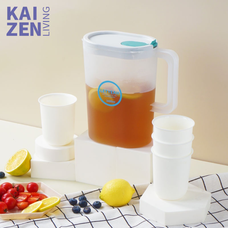 Letyeah &amp; Kaizenliving Teko Set 5 in 1 / teko air 2400ml / water Jug plastik