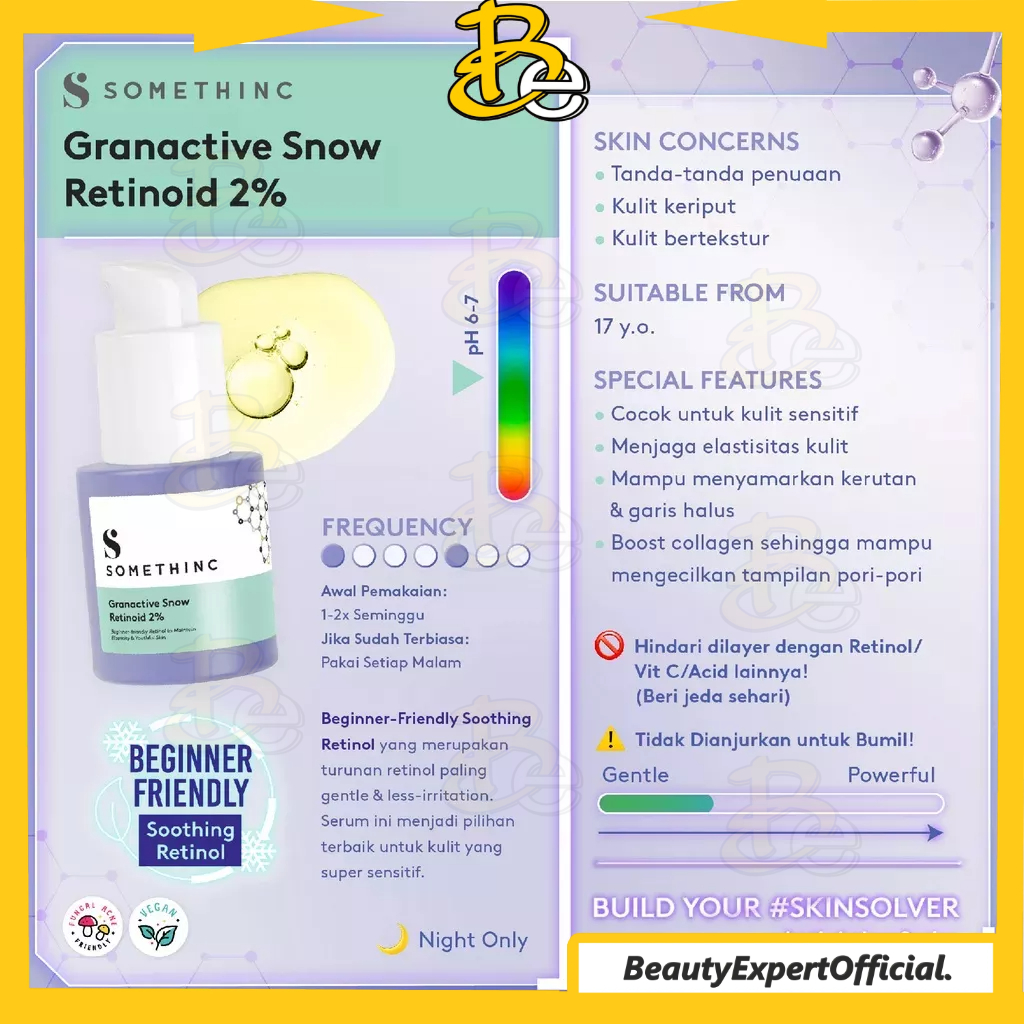 ⭐️ Beauty Expert ⭐️ [EXP 09/23] SOMETHINC Granactive Snow Retinoid 2% - Serum Retinol Untuk Pemula &amp; Kulit Sensitif