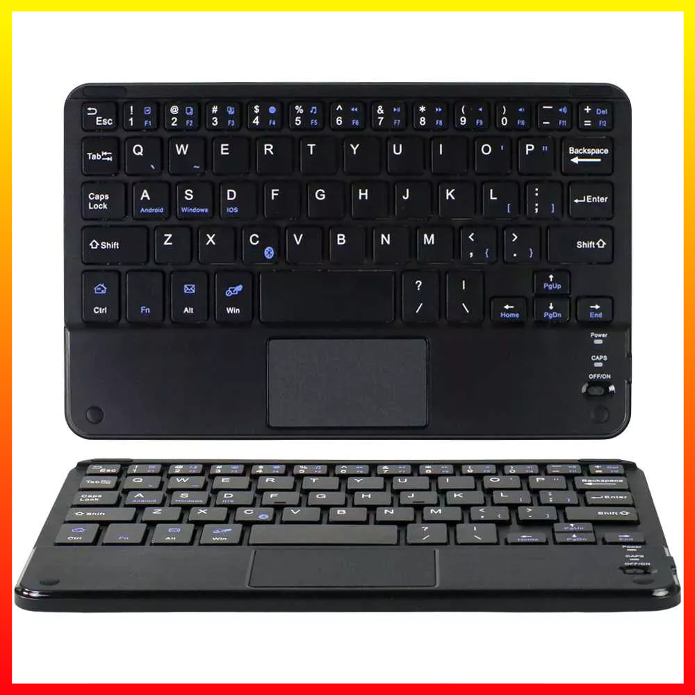 Keyboard Nirkabel Wireless Bluetooth Komputer Tablet PC Macbook 8 Inch with Touchpad Windyoung WD20 - 7CKY0FBK