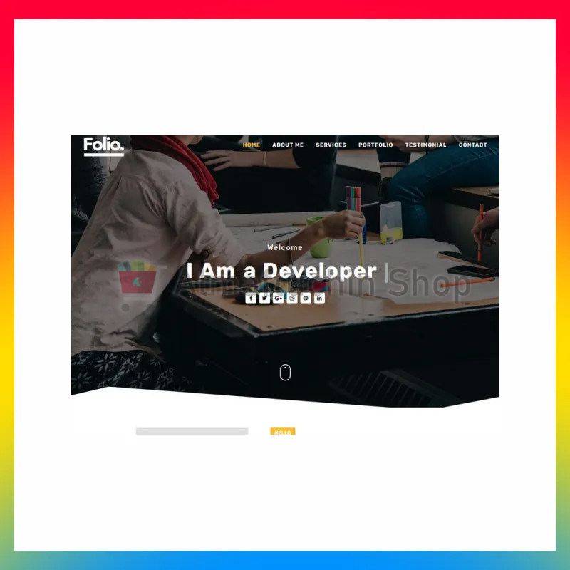 Blogger Template Folio Premium