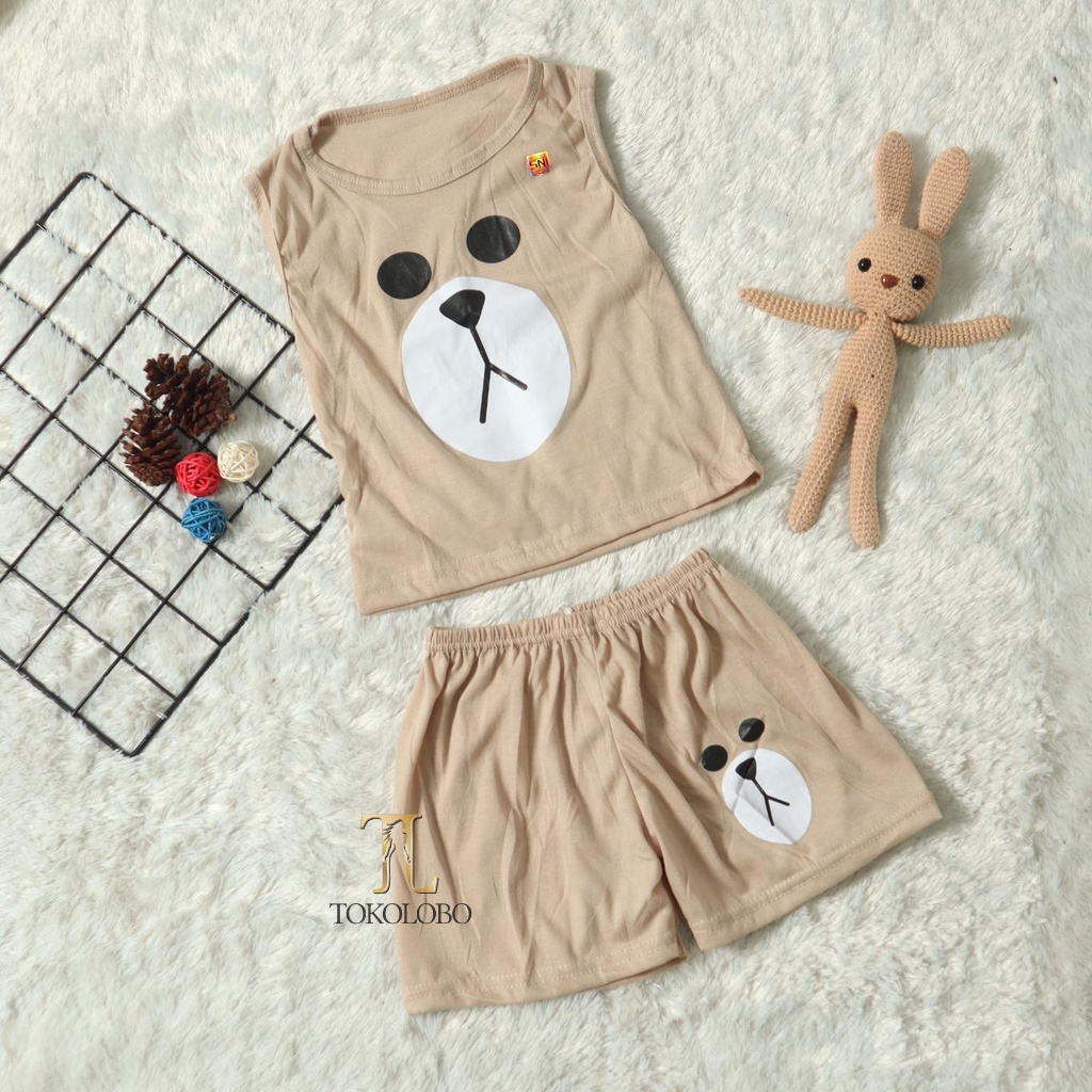 tokolobo set anak singlet bear