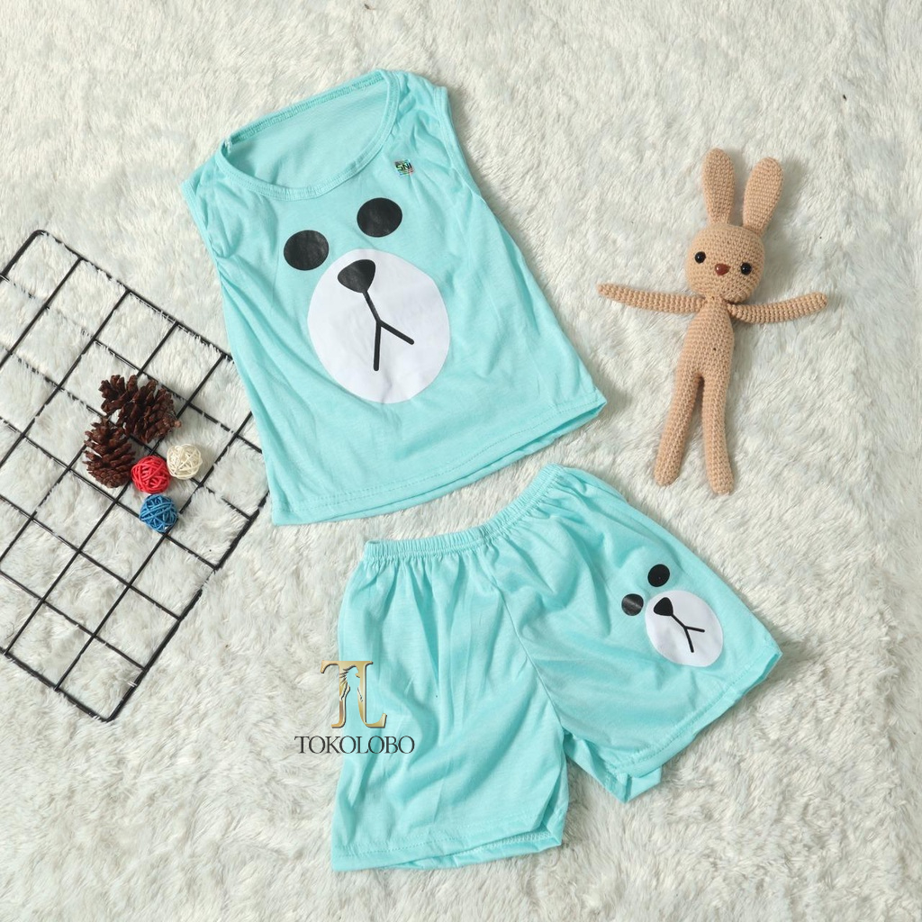 tokolobo set anak singlet bear