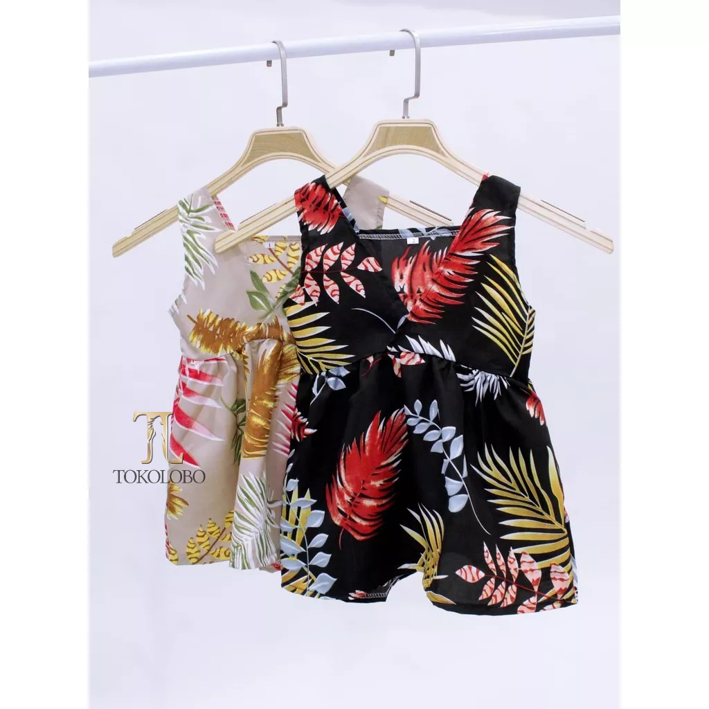 tokolobo Dress anak perempuan palm