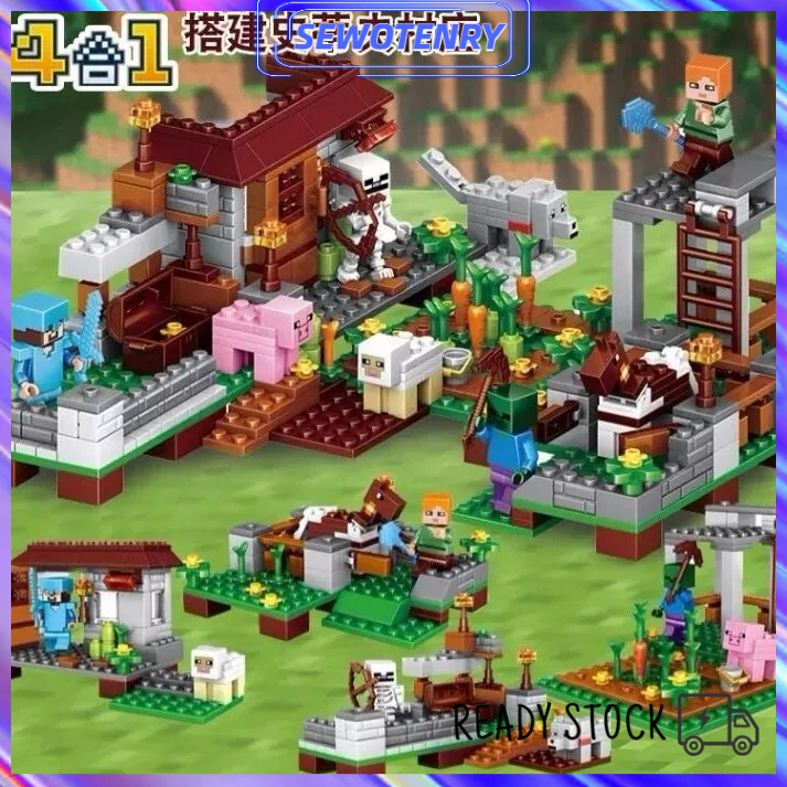 【COD】Edukasi Mainan Block My World Mainan Anak Brick Mainan Anak Laki Laki Minicraft Brick