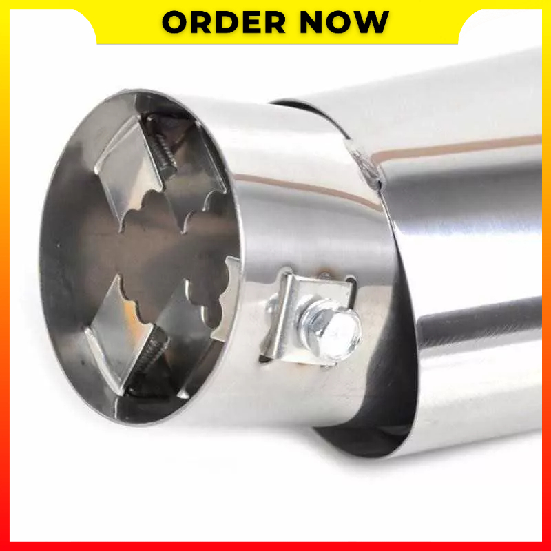 Ujung Knalpot Pipa Ekor Mobil Stainless Steel Universal System Auto Performance Modifikasi ElgMK ELG-10 - 7RRSIUSV