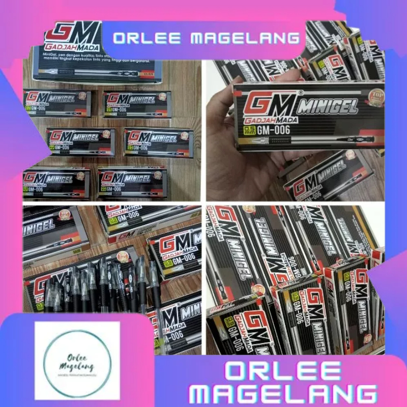 

BOLPOIN MINI GEL GADJAH MADA 1 LUSIN (ISI 12)